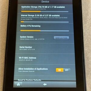 Amazon KINDLE Tablet in Black with.